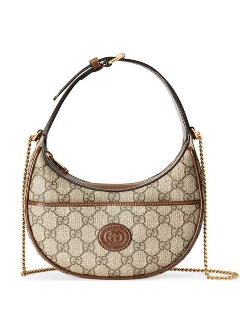 gucci half moon shaped mini bag|Gucci half moon hobo bag.